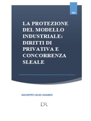 cover image of La protezione del modello industriale